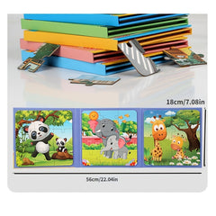 Early Education Puzzle Folding Puzzle Book for Children