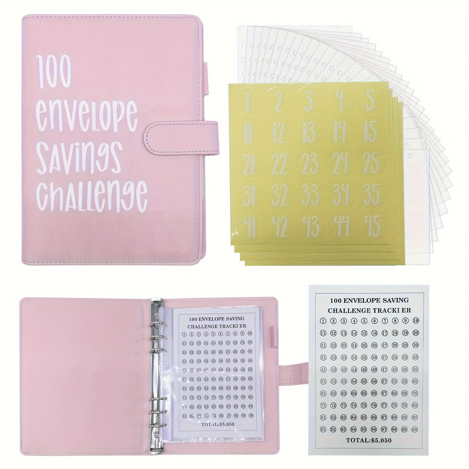 100 Envelopes Money Saving Challenge Savings Challenges Book With Envelopes