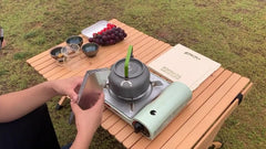 Portable Camp Stove Windscreen with Secure Latch