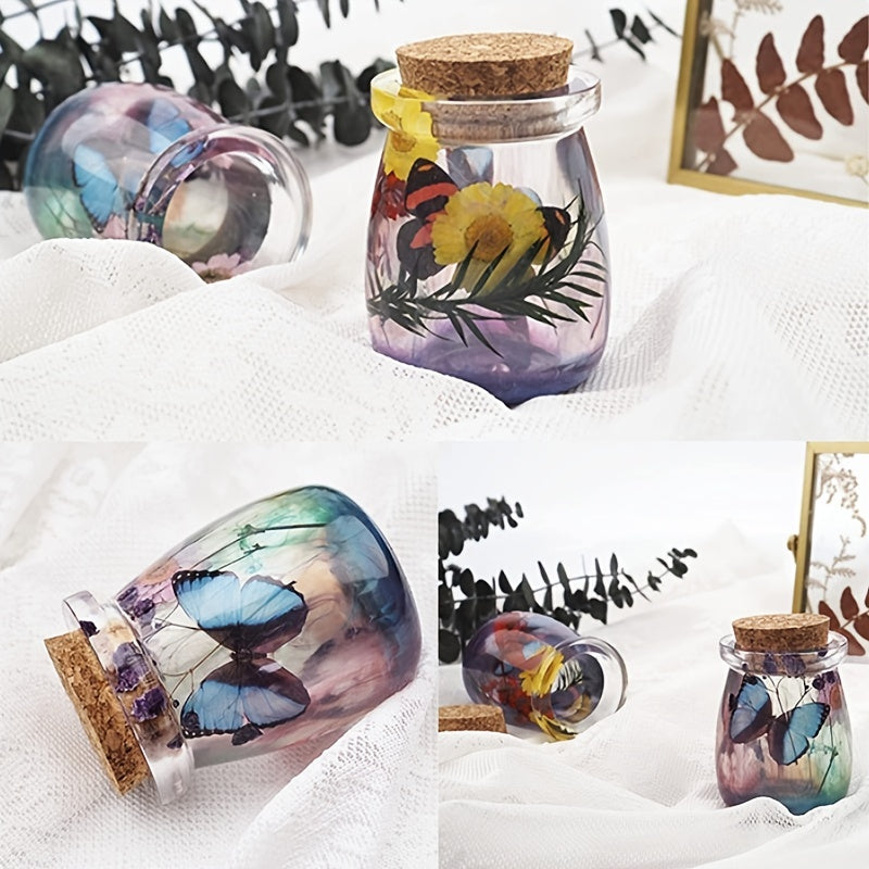Crystal Resin Drop-In Canister Bottle Silicone Mold DIY Accessories Set