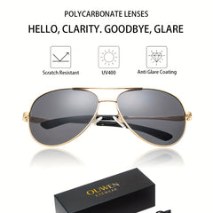 Men's Large Aviator Sunglasses Street Photography Party