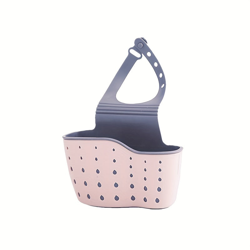 Adjustable Shoulder Strap Sink Sponge Rack - Organize and Drain Sponge