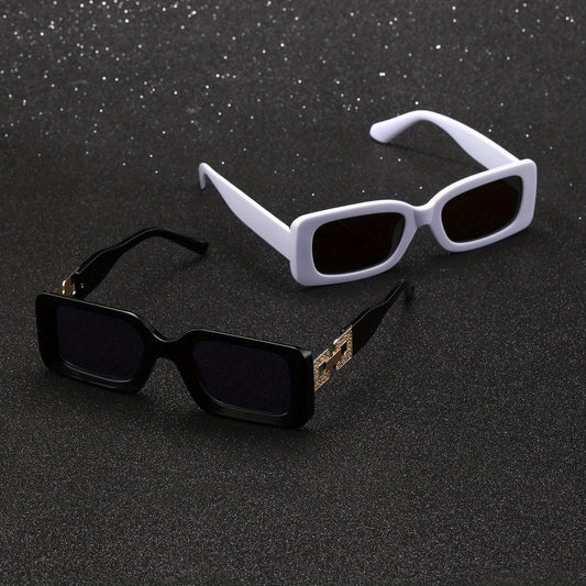 Men's Full Frame Square Sunglasses Set
