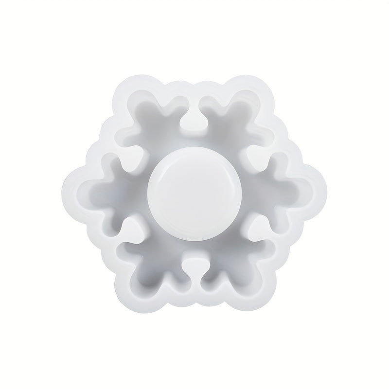 Snowflake Candle Holder Silicone Mold - DIY Christmas Decor