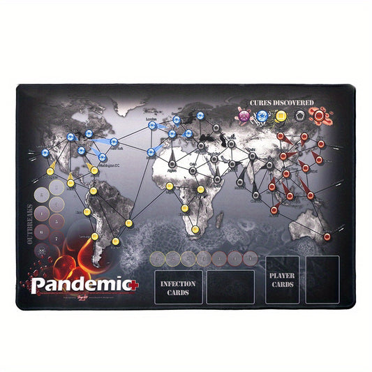 Pandemic Board Game Play Mat Base Game Family Board Game Map Player Mat