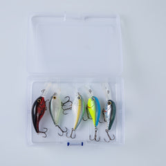 5pcs Bionic Fishing Lure Hard Bait With Treble Hook