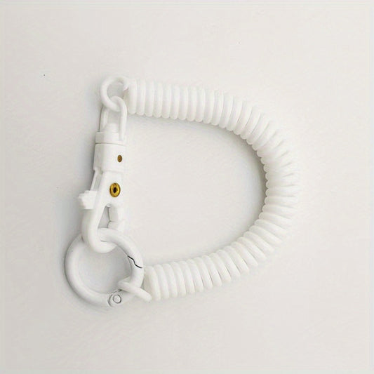 Kids Spring Keychain Retractable Safety Rope Decorative Accessory