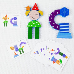 Wooden Cartoon Shadow Matching Puzzle - Educational Brain Training Tool
