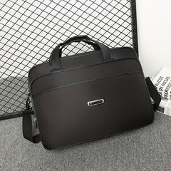 Men's Laptop Bag Briefcase Diagonal Bag Large Capacity Waterproof Handbag