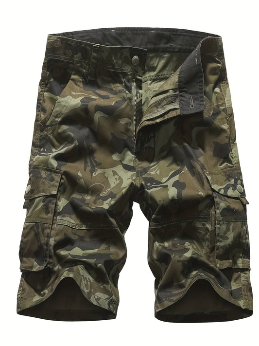 Men's Camo Cargo Shorts Military Style Casual Shorts