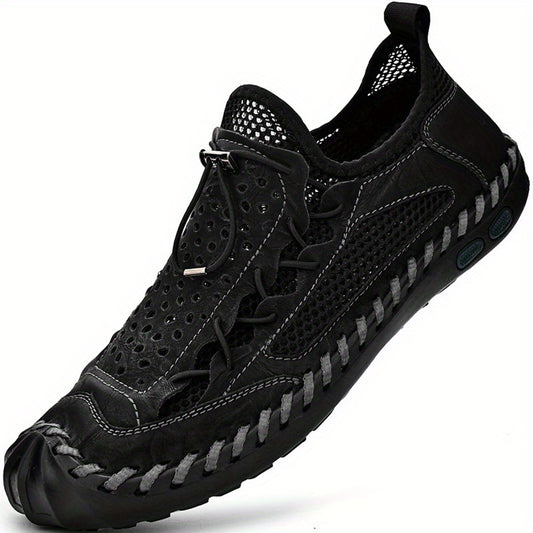 Men's Stitch Detail Sandals Non Slip Outdoor Hiking Trekking Sandals