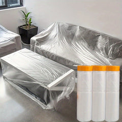 Furniture Dust-proof Masking Tape Plastic Drop Cloth