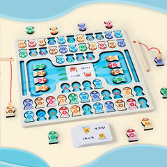 Educational Wooden Letter Fishing Game for Kids