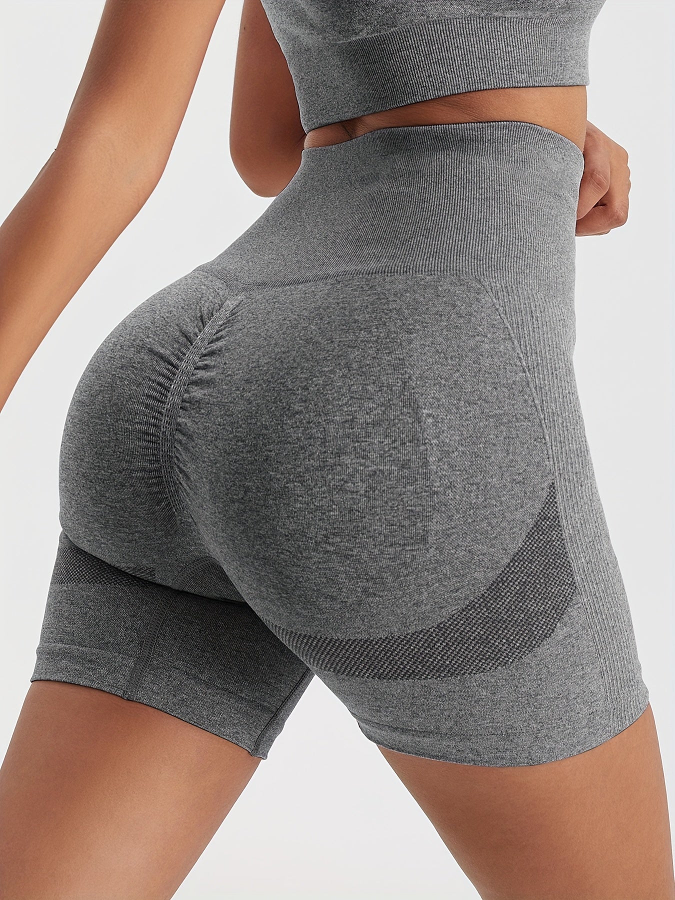 3pcs High Waist Seamless Sports Biker Shorts for Women