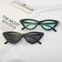 Small Frame Cat Eye Sunglasses for Men and Women - Retro Style