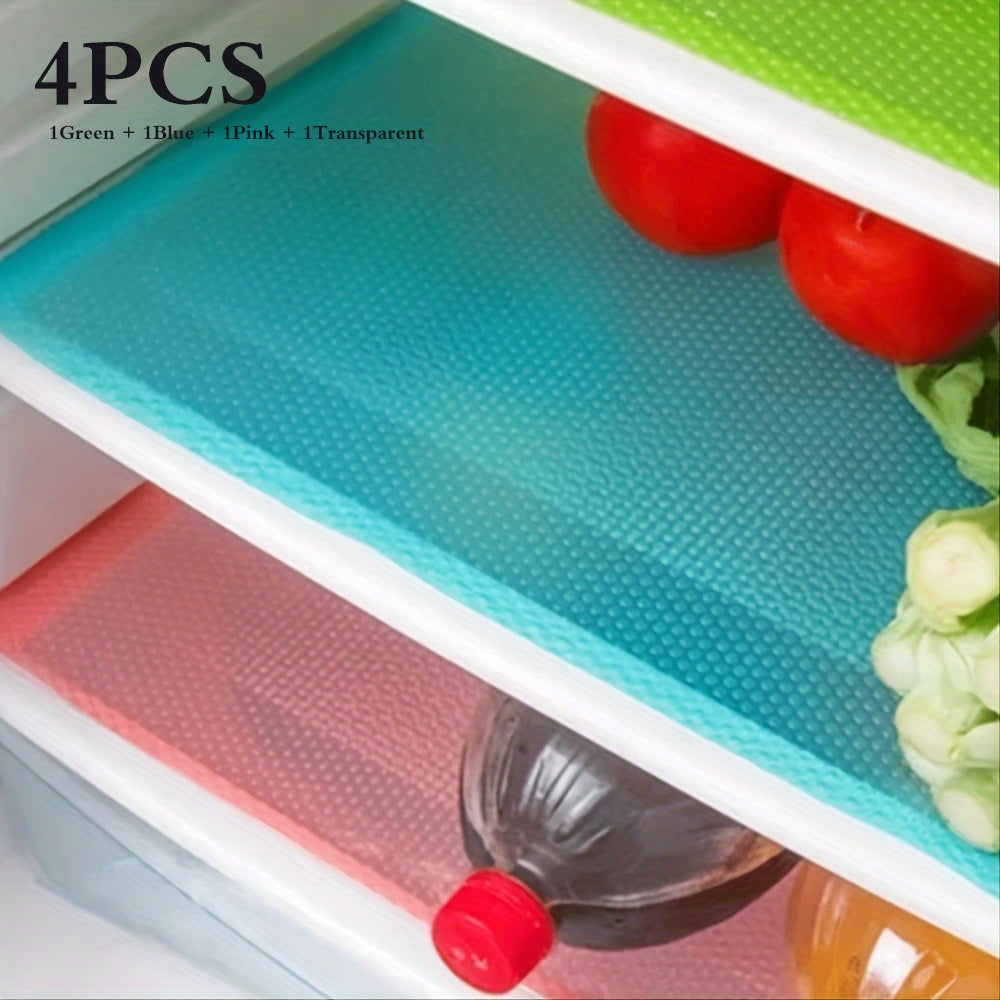 4pcs LGBT Rainbow Refrigerator Liners - Gay Pride Washable Mats Covers Pads