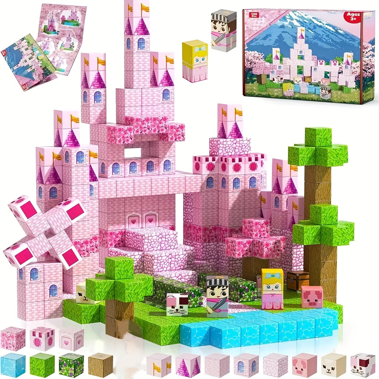 Princess Castle Garden DIY Creative World Building Toy