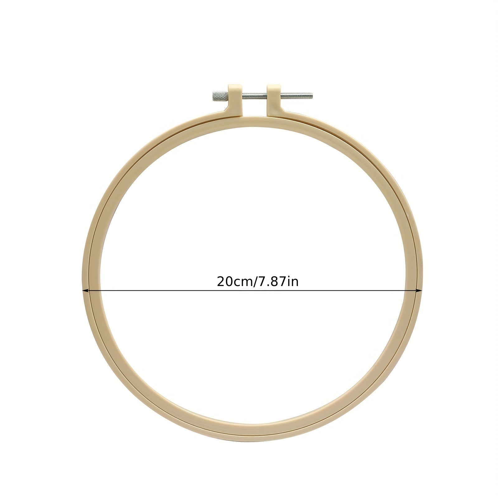 5pcs Round Bamboo Embroidery Hoop Wooden Embroidery Hoop Adjustable