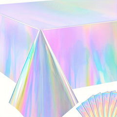 3pcs Laser Rectangular Tablecloth Party Wedding Decoration