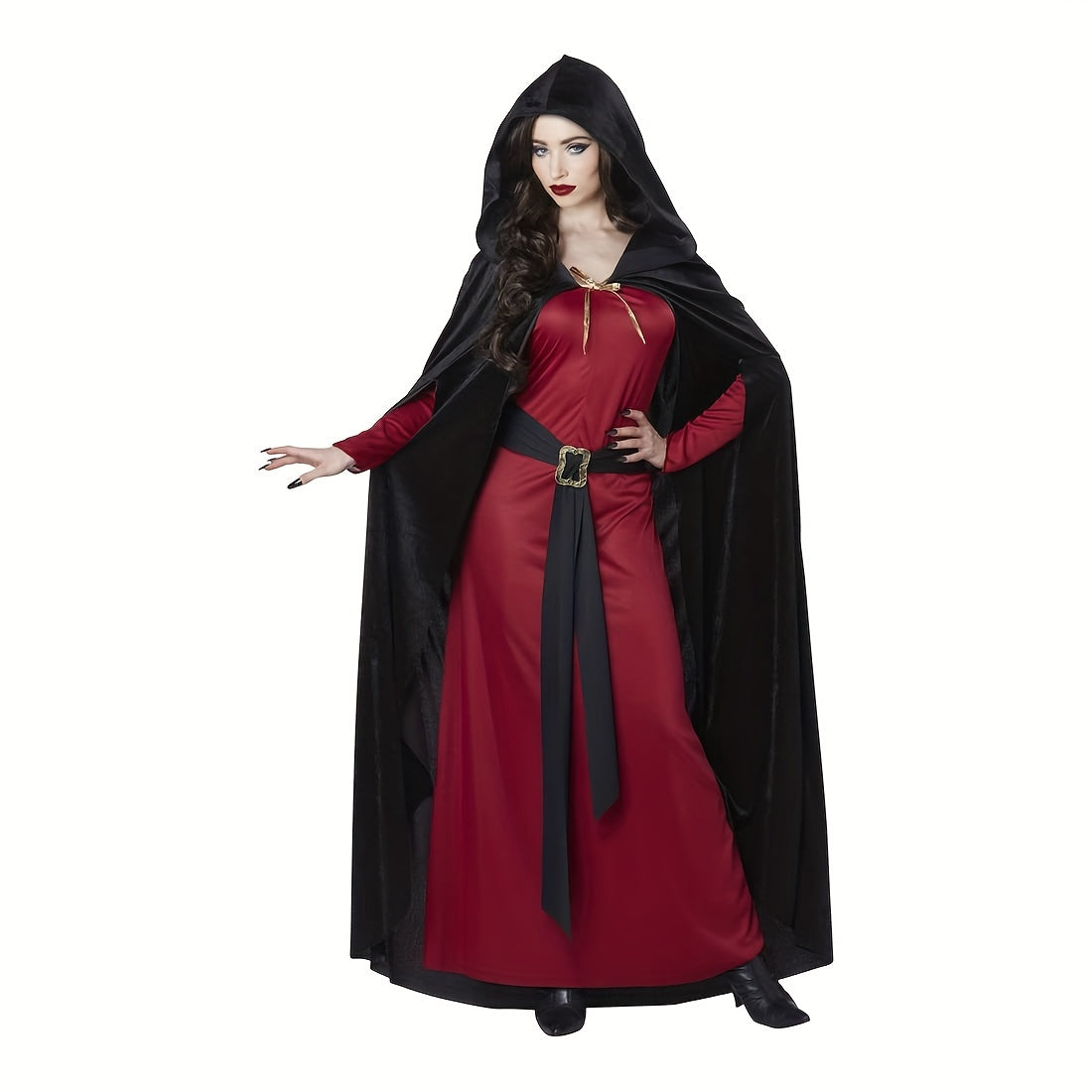 1pc Halloween Hooded Cloak Witch Cosplay Accessories Costumes Masquerade