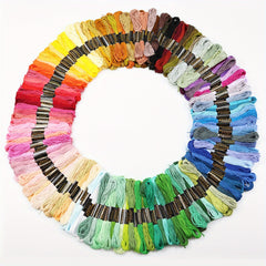 150 Colors Embroidery Thread 8 Meters 6 Strands DIY Cross Stitch