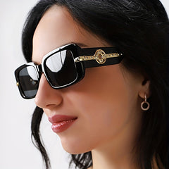 Rectangle Sunglasses Women Retro Outdoor Shades Classic Vintage Driving Sun Glas