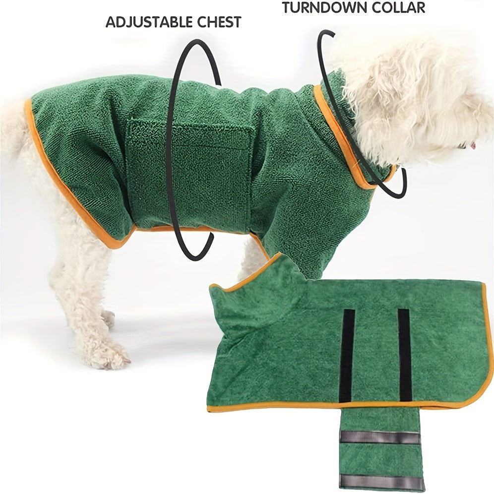 Quick Dry Pet Bathrobe for Dogs and Cats