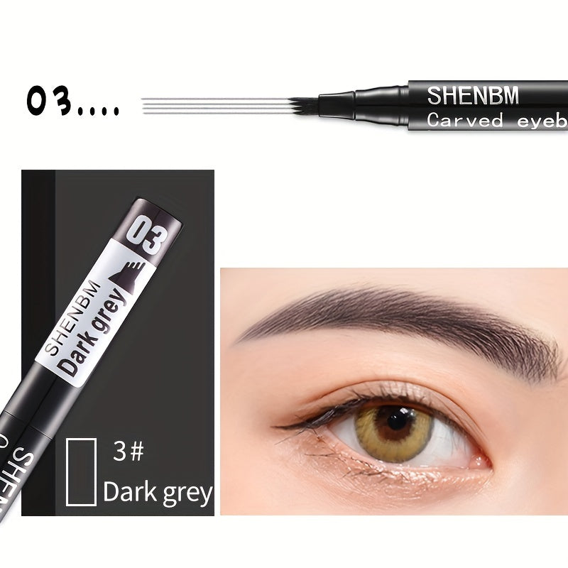 Waterproof and Sweatproof Eyebrow Pencil for Natural Makeup Long Lasting Brown