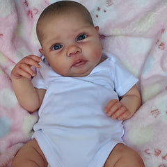 Hand-Painted Reborn Baby Doll Soft Touch Skin Painted Hair Gift