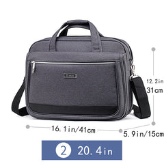 18 Cm Laptop Bag Expandable Briefcase Computer Bag Men Women