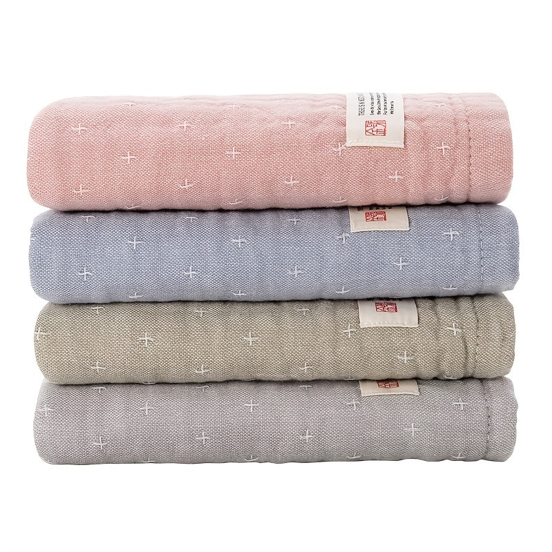 1pc Solid Hand Towel Soft Cotton Quick Drying Absorbent Towel