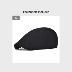 Men's Cotton Peaked Cap Solid Color