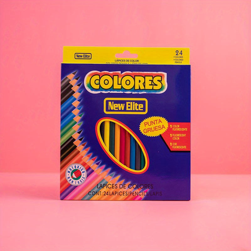 Coloured Pencils Set 12-48 Colours Drawing Colouring