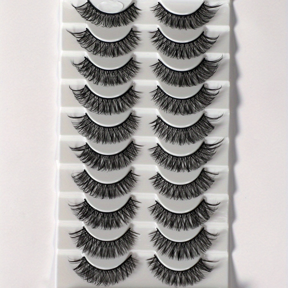 10 Pairs Fluffy Style False Eyelashes Natural Thick Soft False Eyelashes