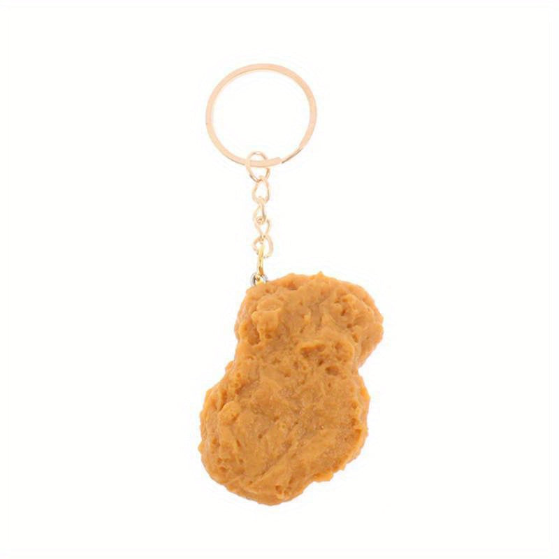Funny Fried Chicken Keychain Photo Booth Props Key Ring