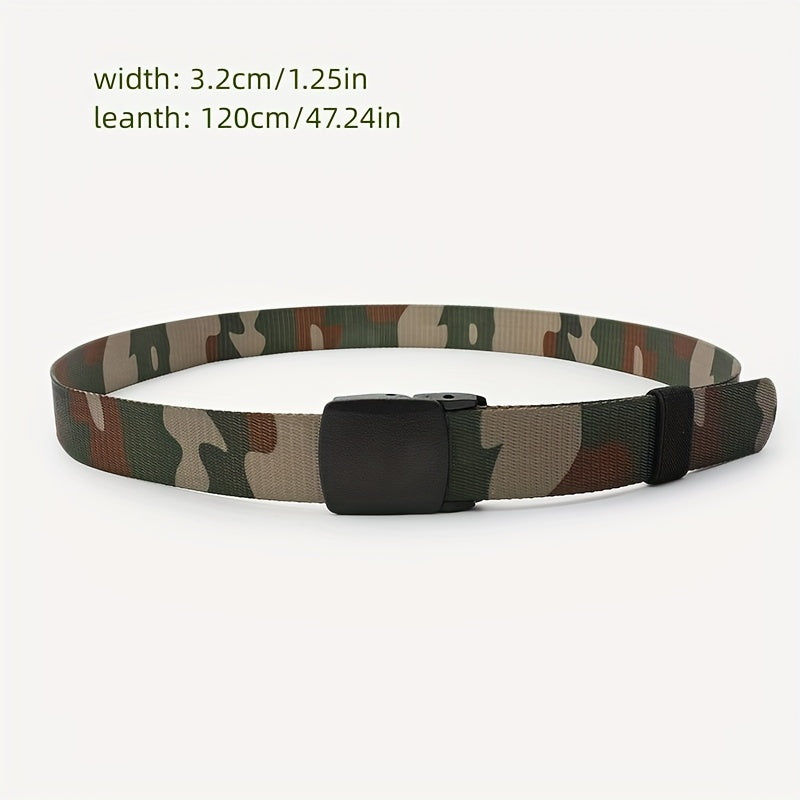 Breathable Nylon Military Tactical Belt No Metal Buckle