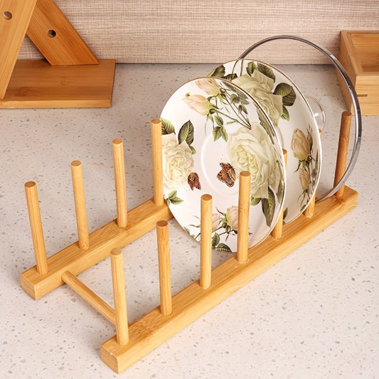 Insulated Bamboo Drain Tray Holder for Tea Cakes and Supplies