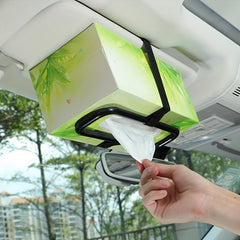 Car Tissue Box Hanging Sun Visor Tissue Clip Tray Box Cover