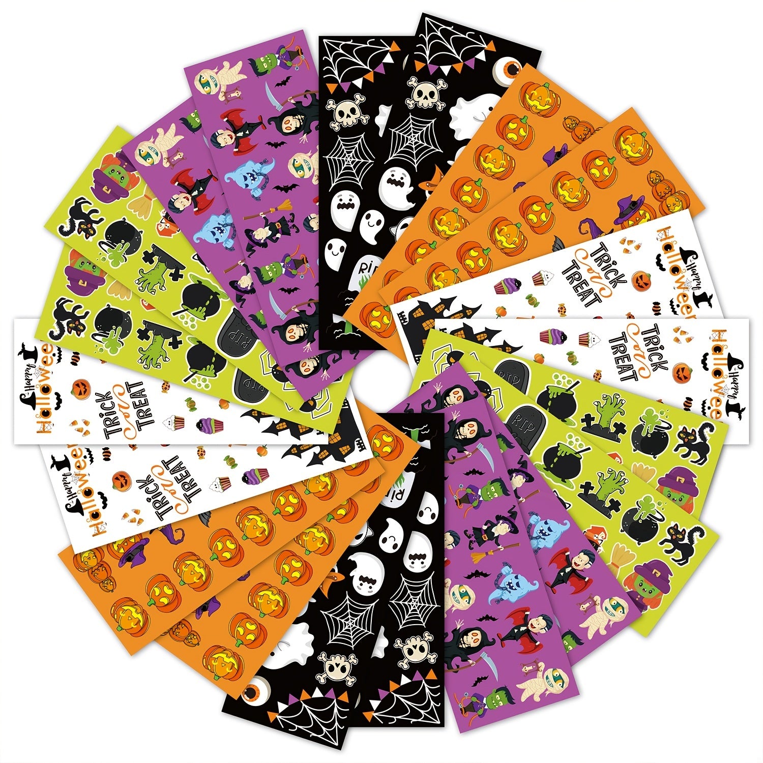 Halloween Stickers Bulk Waterproof Vinyl Stickers for Treat Bags Goodie Bags