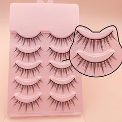 5 Pairs 3D Volume Faux Mink Wispy Fluffy Eyelashes