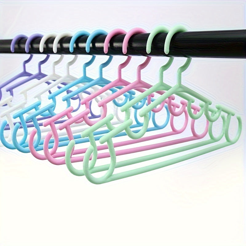 Set of 10 Kids Clothes Hangers - Prevent Slipping - Lightweight