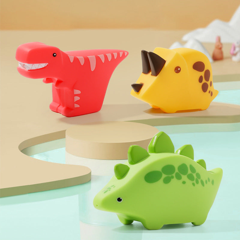 3pcs Baby Dinosaur Bath Toys For Toddler Mold Kids Bathtub Pool Toys
