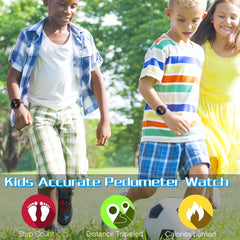 Kids Digital Pedometer Watch LED Fitness Tracker Alarm Stopwatch