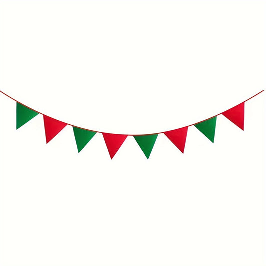 Festive Felt Triangle Banner Set: Indoor & Outdoor Christmas Decorations