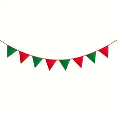 Festive Felt Triangle Banner Set: Indoor & Outdoor Christmas Decorations