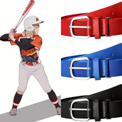 Adult Baseball Softball Uniform Belts Braided Elastic PU Belts