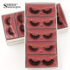 10 Pairs Soft & Natural 3D Mink False Eyelashes for Long-Lasting Makeup