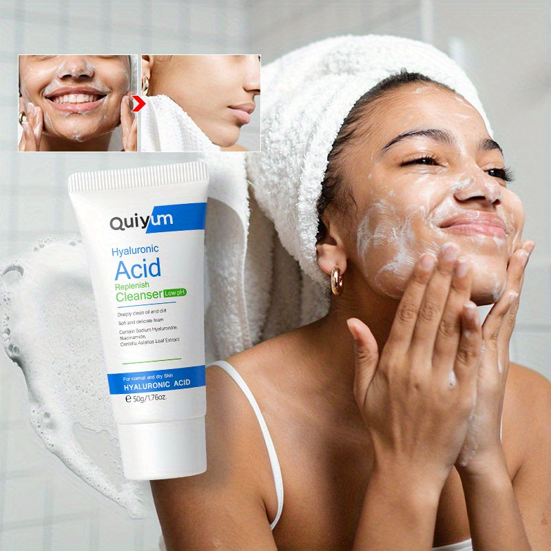 Hyaluronic Acid Cleanser 50g Gentle Face Wash Control Brighten Skin Tone