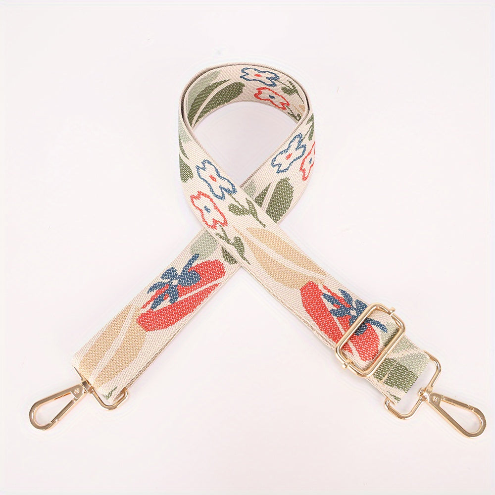 Vintage Pattern Strap Durable Adjustable Shoulder Bag Strap