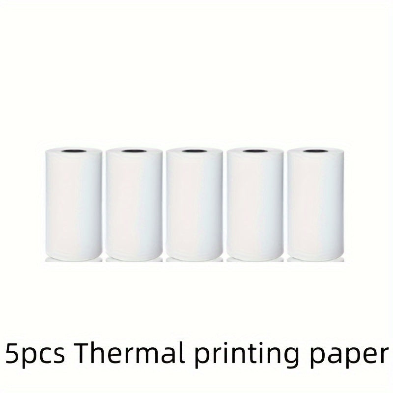 3pcs Mini Printer Paper Thermal Label Sticker Colorful Adhesive Paper 57mm 25mm